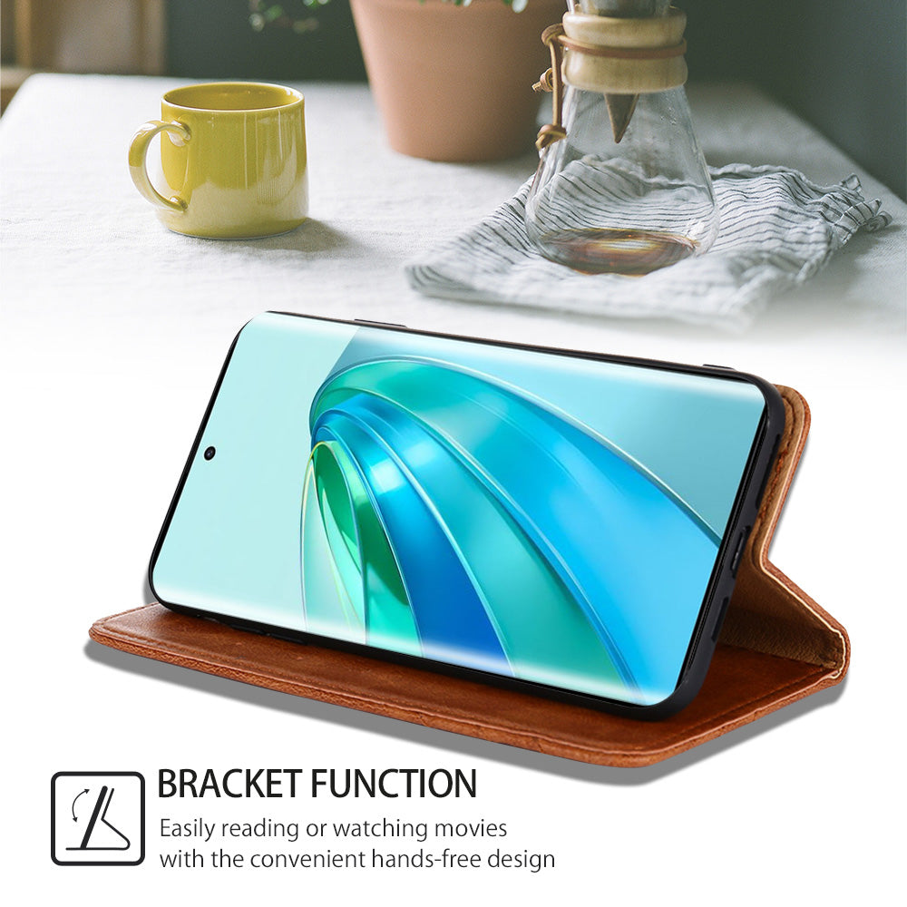 For Honor X40 5G X9a 5G Magic5 Lite 5G Triangle Stitching Line PU Leather Wallet Phone Case Drop-proof Stand Cover For Honor X40 5G X9a 5G Magic5 Lite 5G Triangle Stitching Line PU Leather Wallet Phone Case Drop-proof Stand Cover